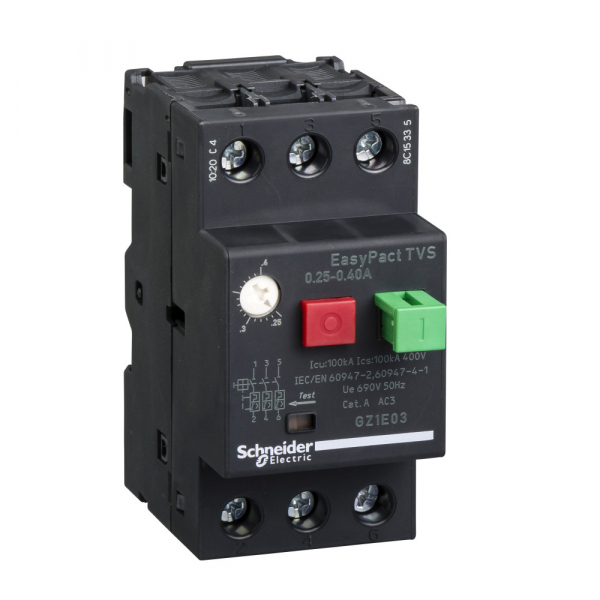 Schneider Electric EasyPact TVS GZ1E Автоматический выключатель 0,25-0,4A