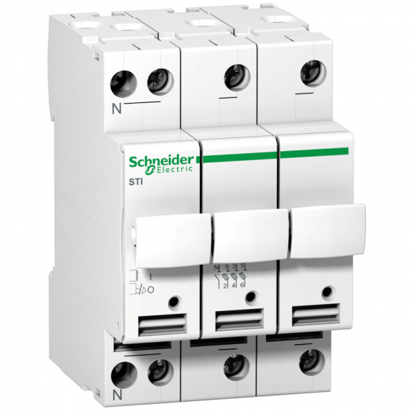 Schneider Electric Разъединитель предохранителя STI 3П+Н 8,5X31,5 400В