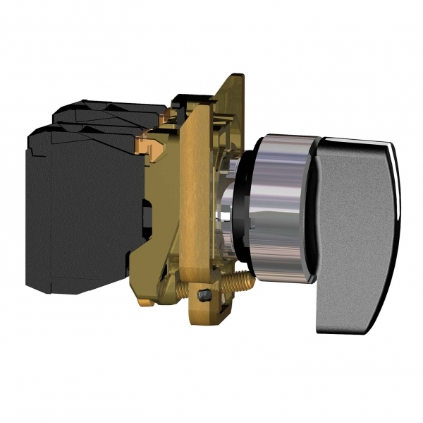 Schneider Electric XB4 Переключатель 1-0-2 с возвратом в 0 черный удлинённая ручка 2НО
