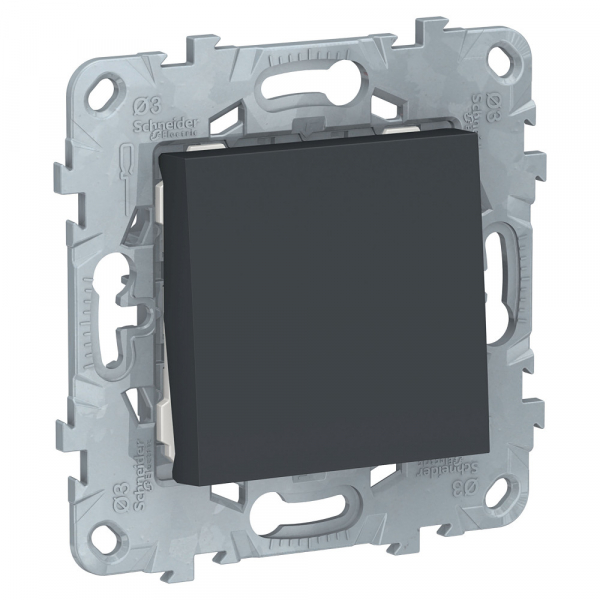 Schneider Electric Unica New Антрацит Выключатель 1-клавишный, сх. 1, 10 AX, 250В