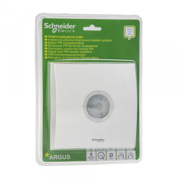 Schneider Electric Argus Standard Датчик движ потолочный для помещений IP20 360° 1000 Вт (блистер)