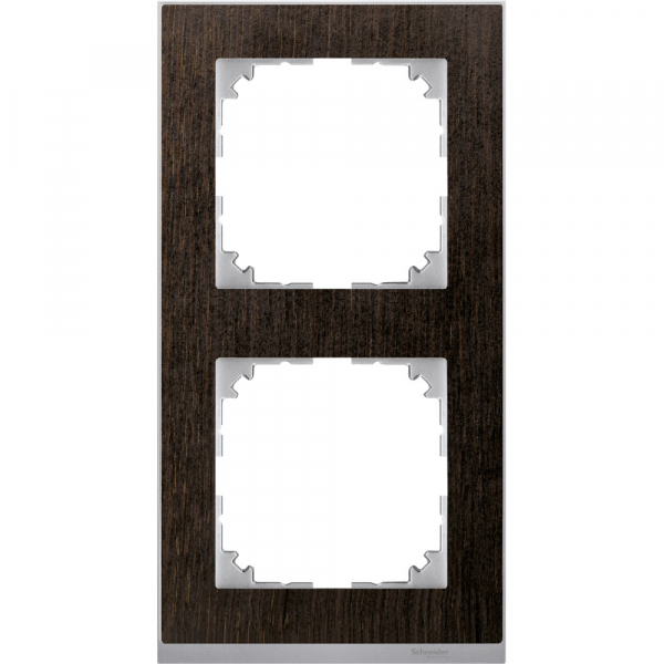 Schneider Electric Merten SM M-Pure Decor Венге/Алюминий Рамка 2-ая