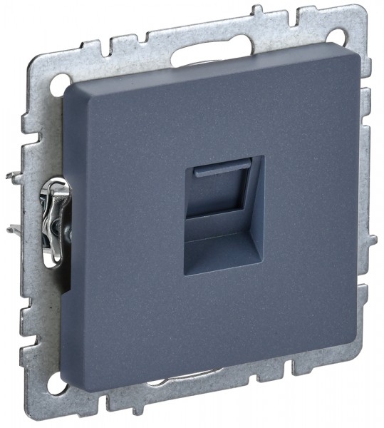 IEK BRITE BASE Маренго Розетка компьютерная RJ45 кат.5E РК10-БрМ
