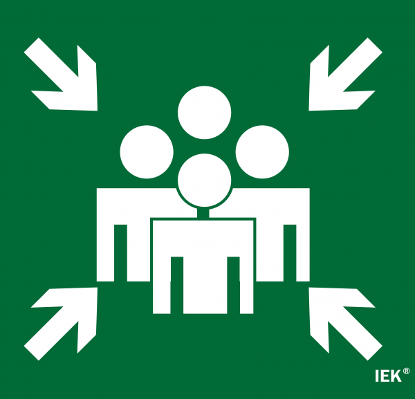 IEK Этикетка самокл. 310х280мм "Место сбора"