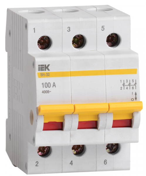 IEK KARAT Выключатель нагрузки (мини-рубильник) ВН-32 3Р 100А