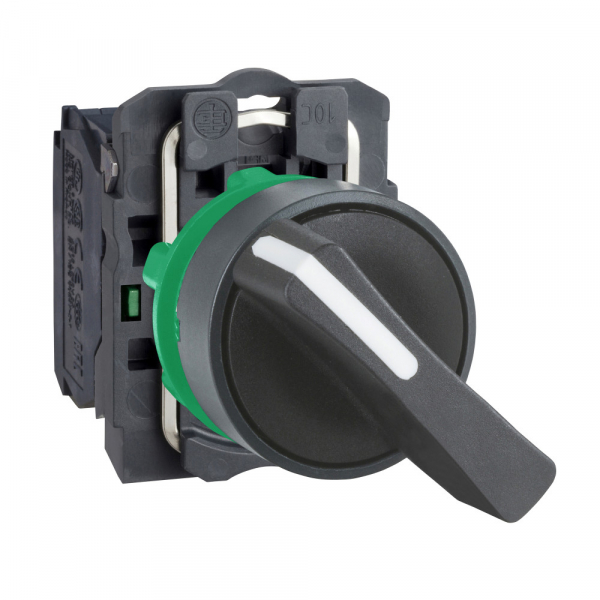 Schneider Electric XB5 Переключатель 1-0 с фиксацией чёрный 1НО удлинённая ручка