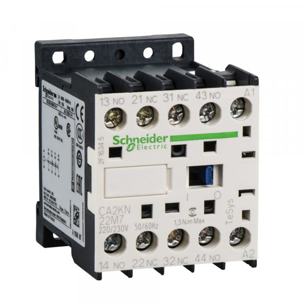 Schneider Electric Contactors K Контактор бесшумный 3P, 9A, НО, 240V 50/60Гц (CA2KN22B72)