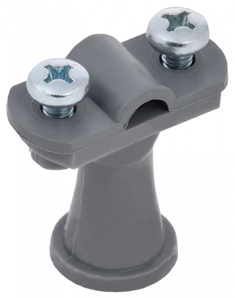 IEK Держатель проводника круглого 6-10мм h=38мм пластик серый