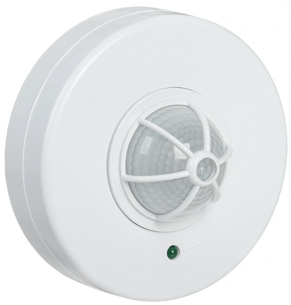 IEK Датчик движения ДД 024В белый, макс. нагрузка 1100Вт, угол обзора 180-360гр, дальность 6м, IP33