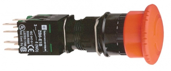 Schneider Electric XB6 Кнопка аварийная грибок d 30мм 1НО+1НЗ возврат поворотом