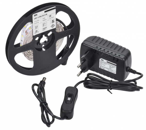 IEK Комплект DIY (2835W60-4,8-IP20-12В 5м + др. + выкл.)