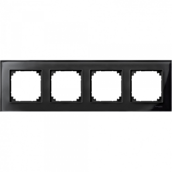 Schneider Electric Merten SM M-Elegance Стекло Черное кальцит Рамка 4-ая