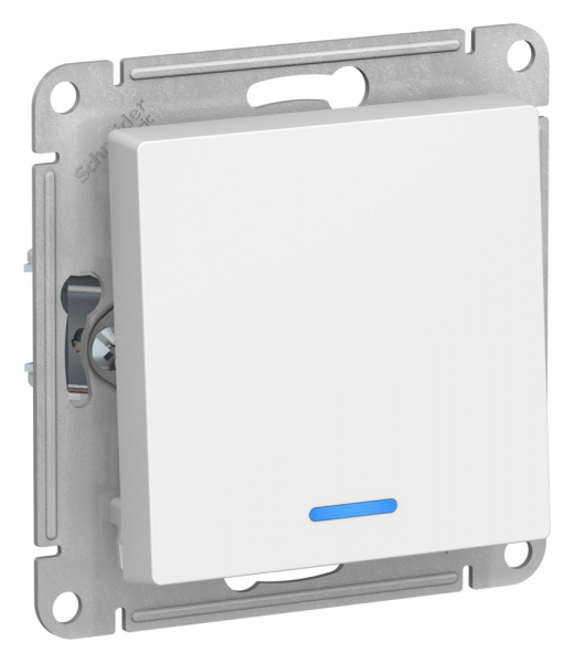 Systeme Electric AtlasDesign Лотос Выключатель 1-клавишный с подсветкой, сх.1а, 10АХ, механизм