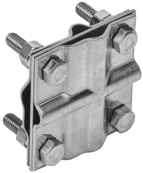 IEK Зажим заземления крестообразный полоса-пруток/полоса-пруток нержавеющая сталь