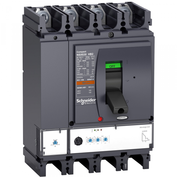Schneider Electric Compact NS630 4P Выключатель Micrologic 2.3 400A NSX400HB2 (100кА при 690B)
