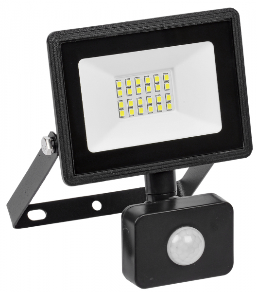 IEK Прожектор СДО 06-30Д светодиодный черный с ДД IP54 6500K