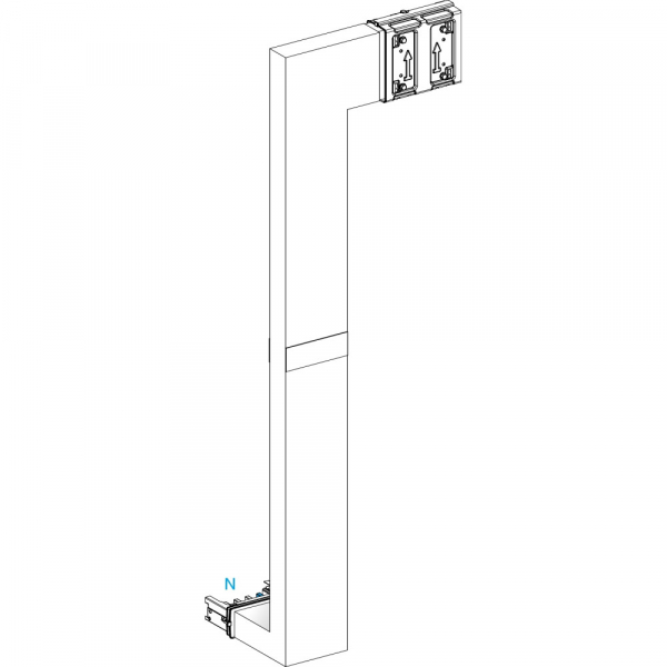 Schneider Electric CANALIS KSA СЕКЦИЯ УГЛОВАЯ ВНИЗ-ВПРАВО ЗАК 250А ОГН. A=250 B=700 ДО 1200 C=200