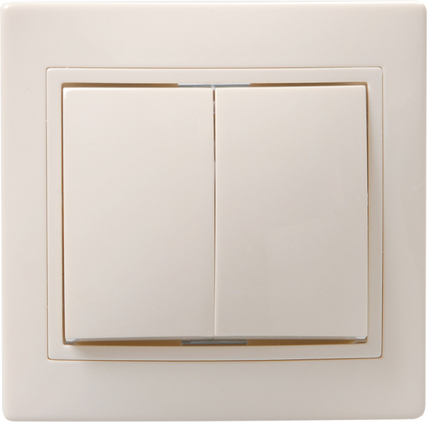 IEK KVARTA ВС10-2-0-Км Выключатель 2кл 10А керам. крем.