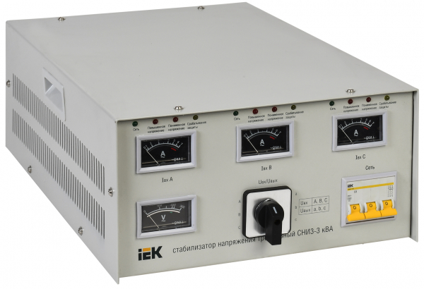 IEK Стабилизатор напряжения СНИ3-3 кВА трехфазный