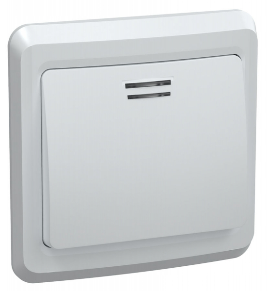 IEK VEGA ВС10-1-1-ВБ Выключатель 1кл 10А с инд. ВЕГА (белый)