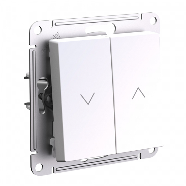 Systeme Electric AtlasDesign Жемчуг Выключатель 2-клавишный жалюзи, 10А, механизм