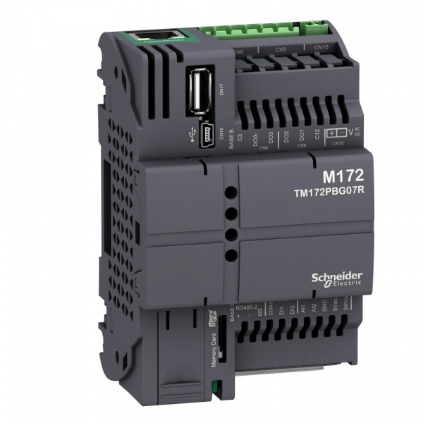 Schneider Electric ПЛК М172, без дисплея, 7 I/O Eth, 2 RS485