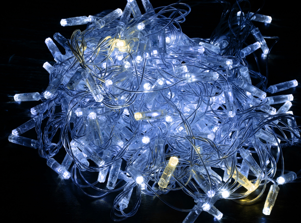 IEK Гирлянда нить 10м 100W IP44 прозрачный 230В м/т