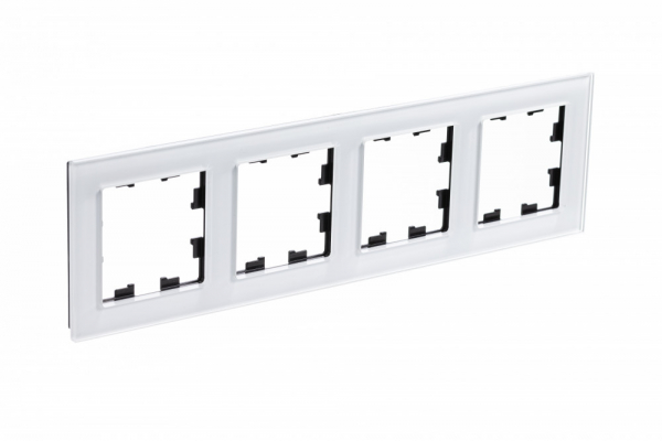 Systeme Electric AtlasDesign Nature Стекло белый Рамка 4-ая