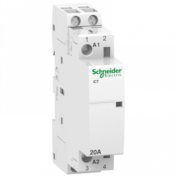 Schneider Electric Acti 9 Контактор модульный iCT20A 2НО 230/240В АС 50Гц