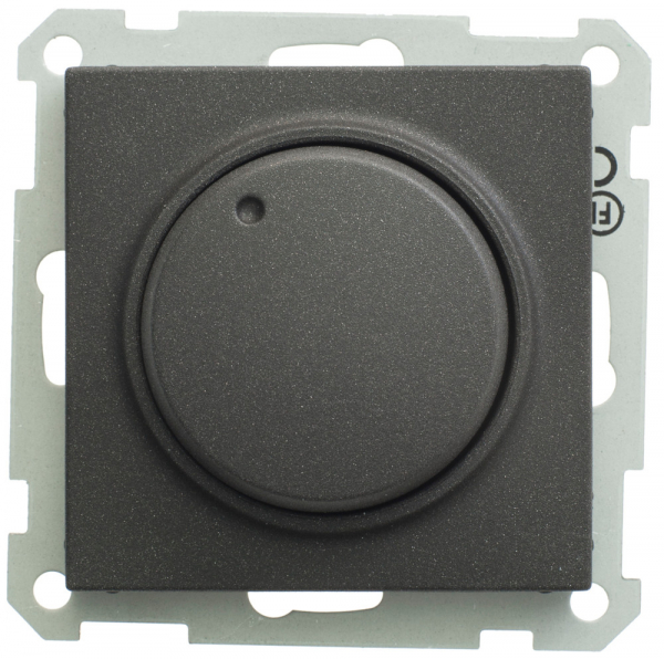 Systeme Electric W59 СВЕТОРЕГУЛЯТОР (диммер) поворотный 400Вт 230В механизм ЧЕРНЫЙ БАРХАТ