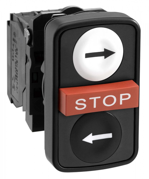 Schneider Electric XB5 Кнопка 22мм тройная с маркировкой XB5AA711237