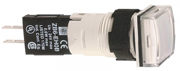 Schneider Electric XB6 Лампа сигнальная 12-24V 16мм белая квадратная