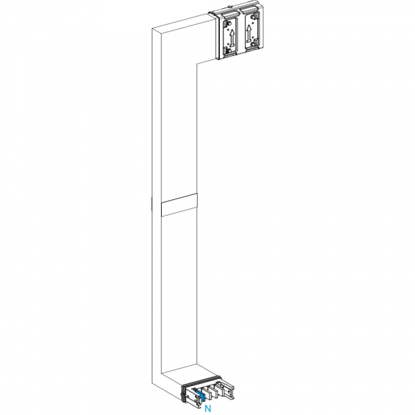 Schneider Electric CANALIS KSA СЕКЦИЯ УГЛОВ ВНИЗ-ВЛЕВО НА ЗАК 400А С ОГН. A=250 B=700 ДО 1200 C=200