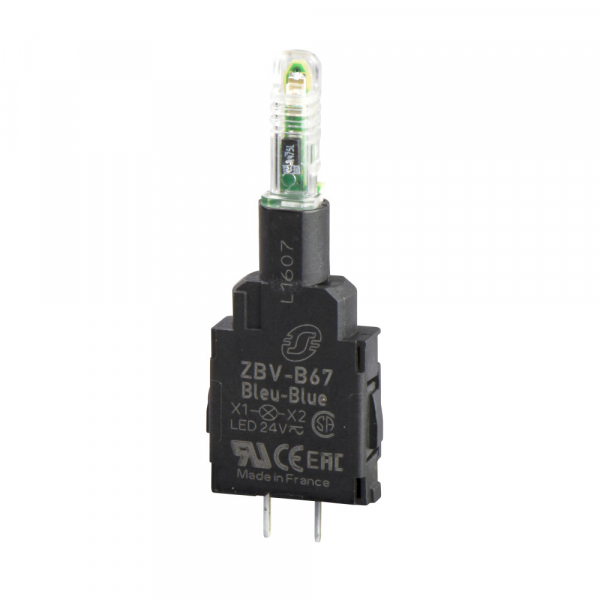 Schneider Electric XB5 Светосигнальный блок (монтаж на печатную плату) 24В ZBVB17