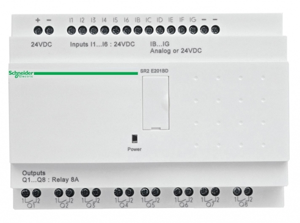 Schneider Electric Zelio Logic Интеллектуальное реле эконом. 20 I/O 24V DC