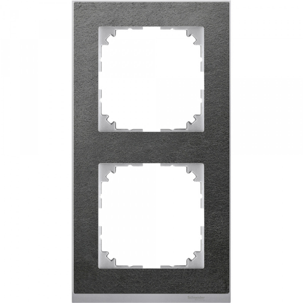 Schneider Electric Merten SM M-Pure Decor Сланец/Алюминий Рамка 2-ая