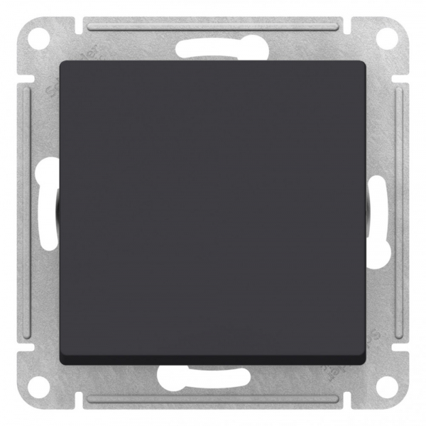 Systeme Electric AtlasDesign Aqua Карбон Переключатель 1-клавишный, сх.6, 10АХ, механизм