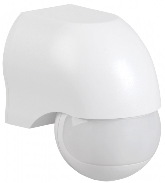 IEK Датчик движения ДД 010 белый, макс. нагрузка 1100Вт, угол обзора 180град., дальность 10м, IP44