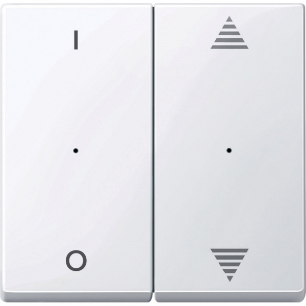 Schneider Electric Merten KNX\EIB SM Актив Бел Клавиша для модуля 2-кнопочного выключателя, с символами ВВ/ВН,1/0