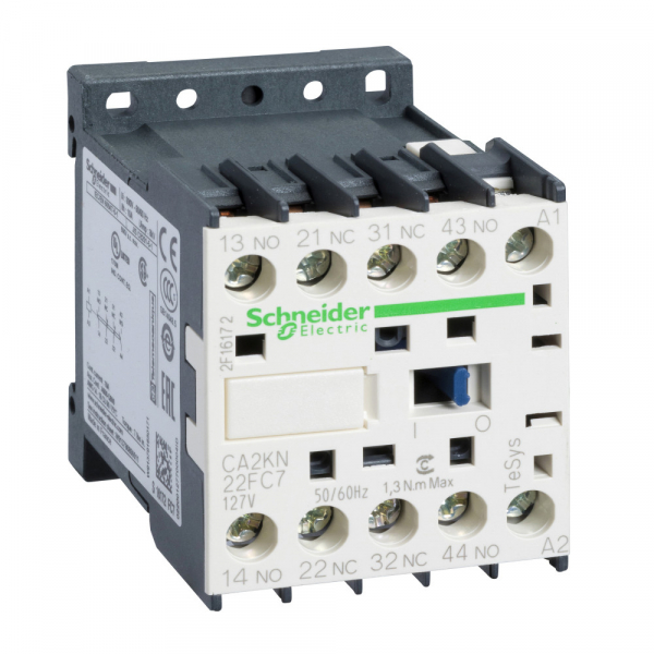 Schneider Electric Auxiliary contactors Промежуточное реле 2НО+2НЗ, цепь управления,127В,50/60Гц