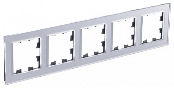 Systeme Electric AtlasDesign Nature Стекло Алюминий Рамка 5-ая, универсальная