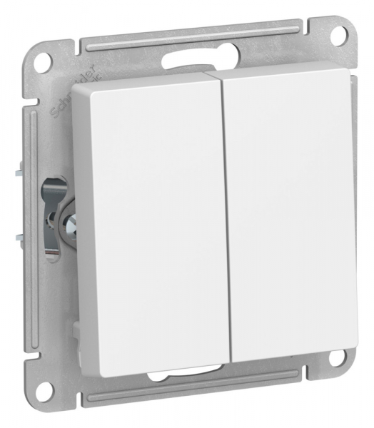 Systeme Electric AtlasDesign Лотос Выключатель 2-клавишный, сх.5, 10АХ, механизм