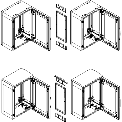 Schneider Electric Thalassa 7035 Декоративные рамки горизонтального соединения шкафов 4PLA(Z)T