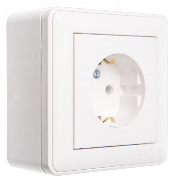 Systeme Electric Wessen 59 Бел Коробка 1-ая подъемная для наружного монтажа с рамкой