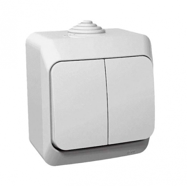 Systeme Electric Этюд наруж Бел Выключатель 2-клавишный IP44