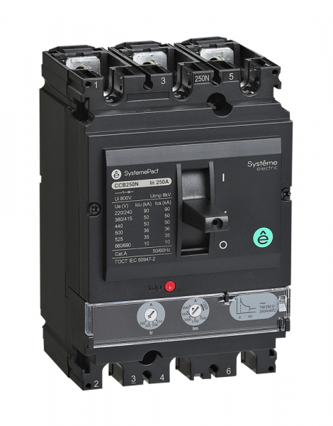 Systeme Electric Автоматический Выключатель SYSTEMEPACT CCB250 50KA 3P3D TMD200 рычаг