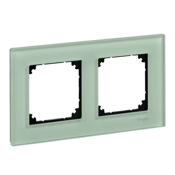 Schneider Electric Merten SM M-Elegance Стекло Зеленое кальцит Рамка 2-ая