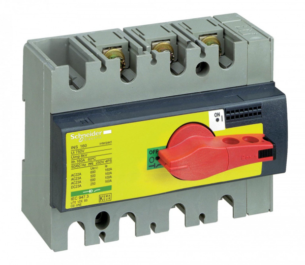 Schneider Electric Interpact INS/INV Выключатель-разъединитель 3P 100А
