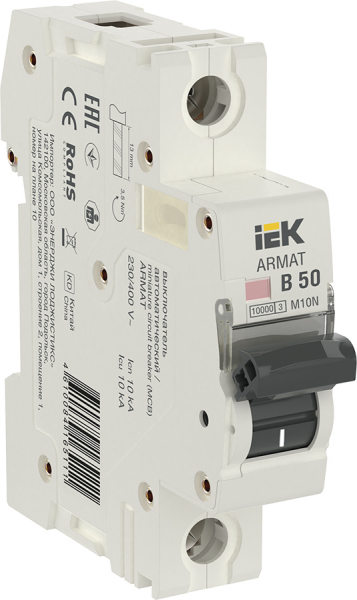 IEK ARMAT Автоматический выключатель M10N 1P B 50А