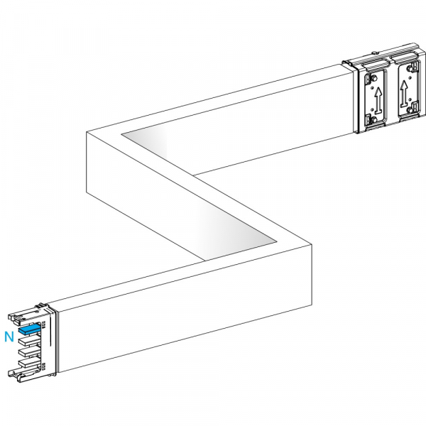 Schneider Electric CANALIS KSA Z-ОБРАЗНАЯ УГЛ. СЕКЦИЯ НА ЗАКАЗ 250А (250 - 750)x(250-750)x(250-750)
